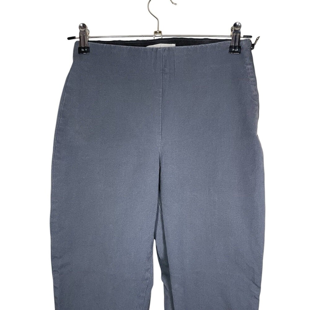 Everlane Womens Work Pant Sz 2 Charcoal Side-Zip Ankle Stretch Cotton Side Zip - Picture 3 of 11